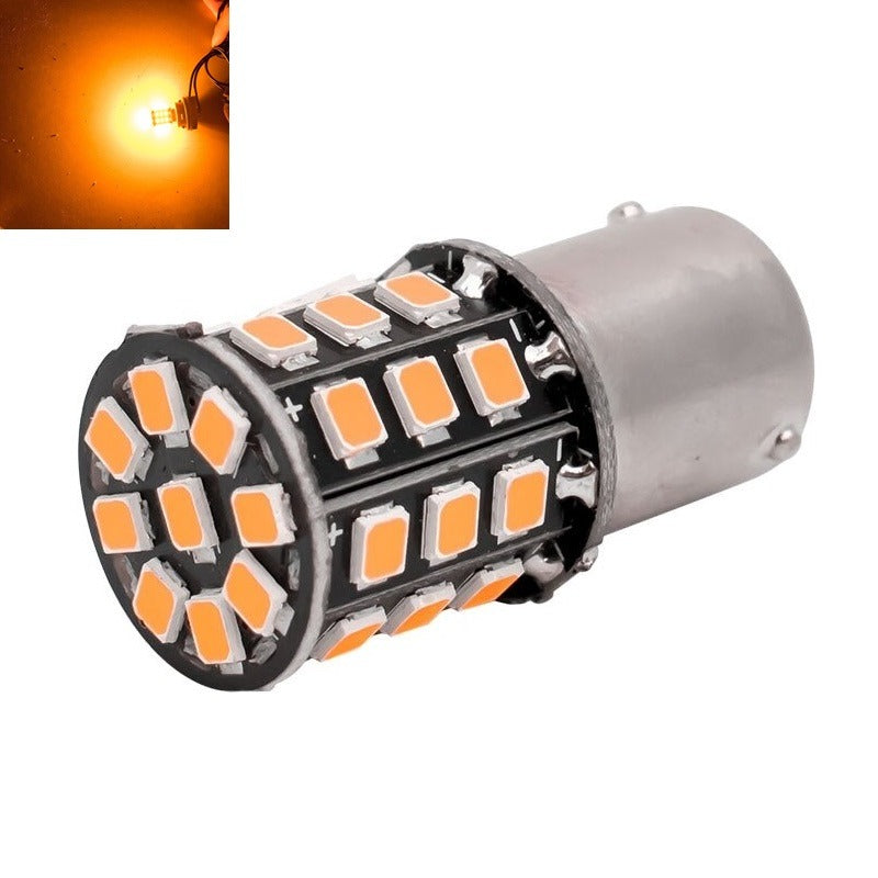 ORANJE - BA15S - LED - 33 SMD - 2835 - 12V ORANJE - BA15S - LED - 33 SMD - 2835 - 12V